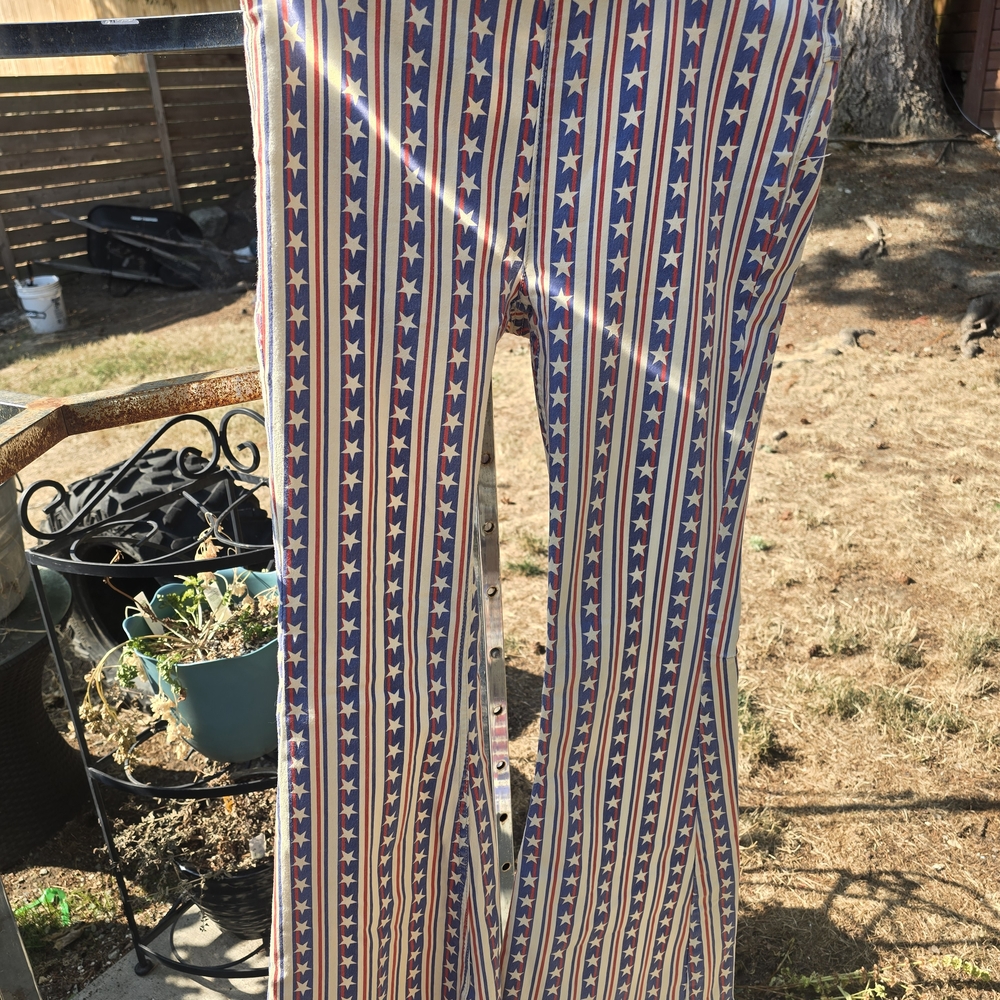 Star-Patterned Flared Women's Pants